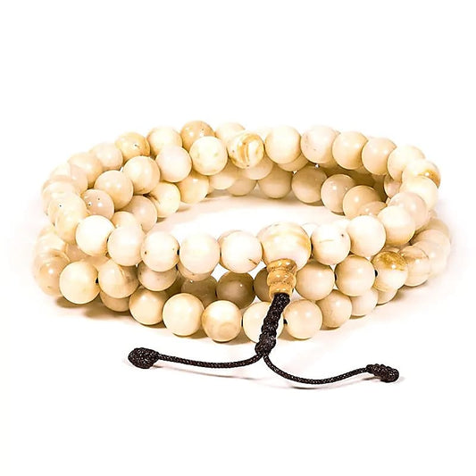 Mala Coquillage Naturel | 108 perles
