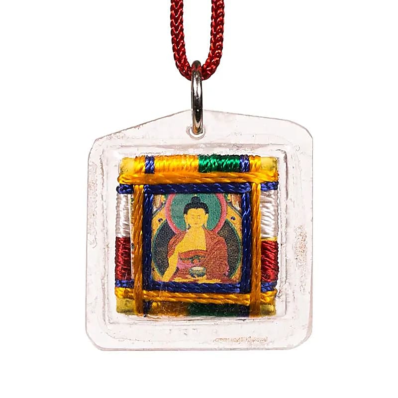 Pendentif de Protection Bouddha Shakyamuni Doré