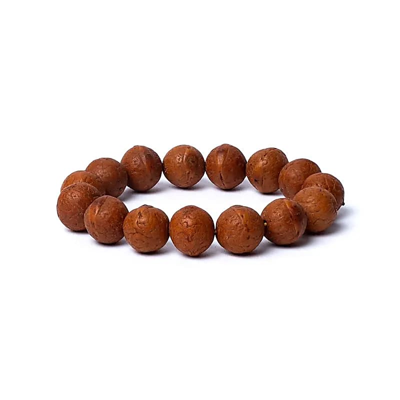 Bracelet graines de Bodhi brutes - 14 mm | 18 perles – vue 2