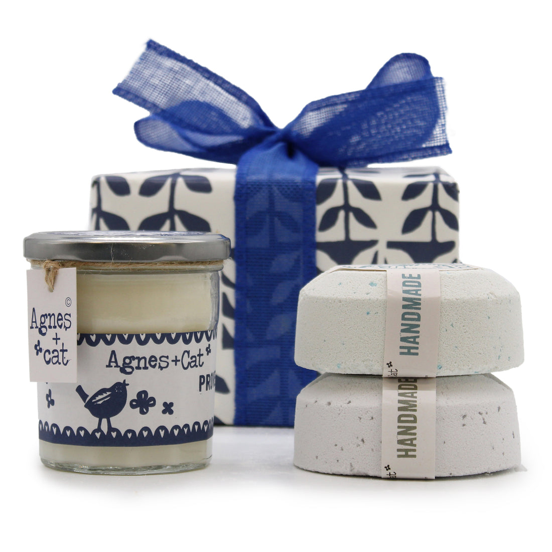 Coffret Cadeaux Bougie &amp; Bombes de bain | Pivoines, Linge frais &amp; Sels de mer