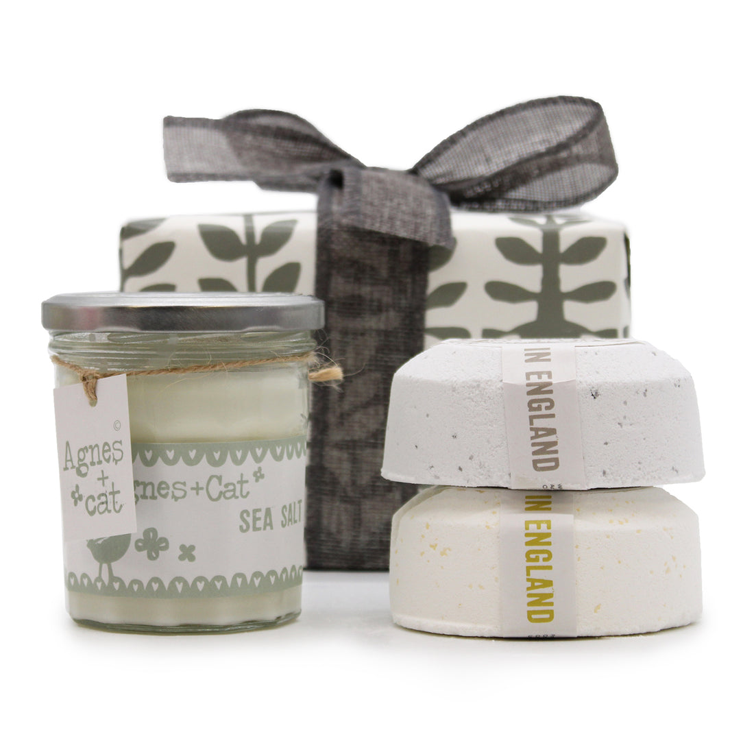 Coffret Cadeaux Bougie Sels de Mer &amp; Bombes de bain | Agnès &amp; Cat
