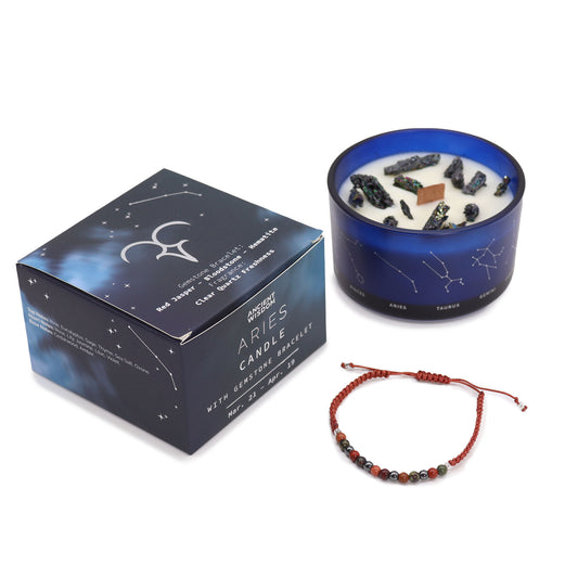 Coffret Cadeaux Bougie et Bracelet - Bélier