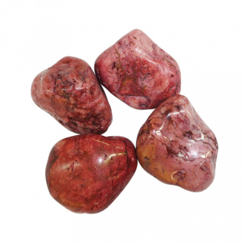 Howlite teintée rouge