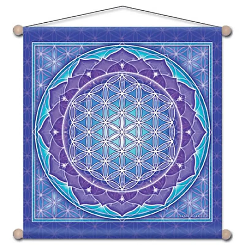 Bannière de méditation fleur de vie
