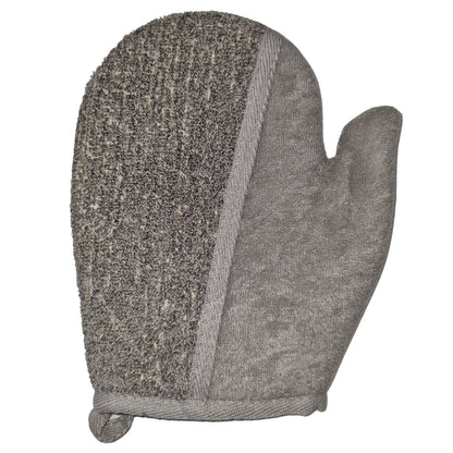 Gant de toilette anthracite - Bambou et Lin