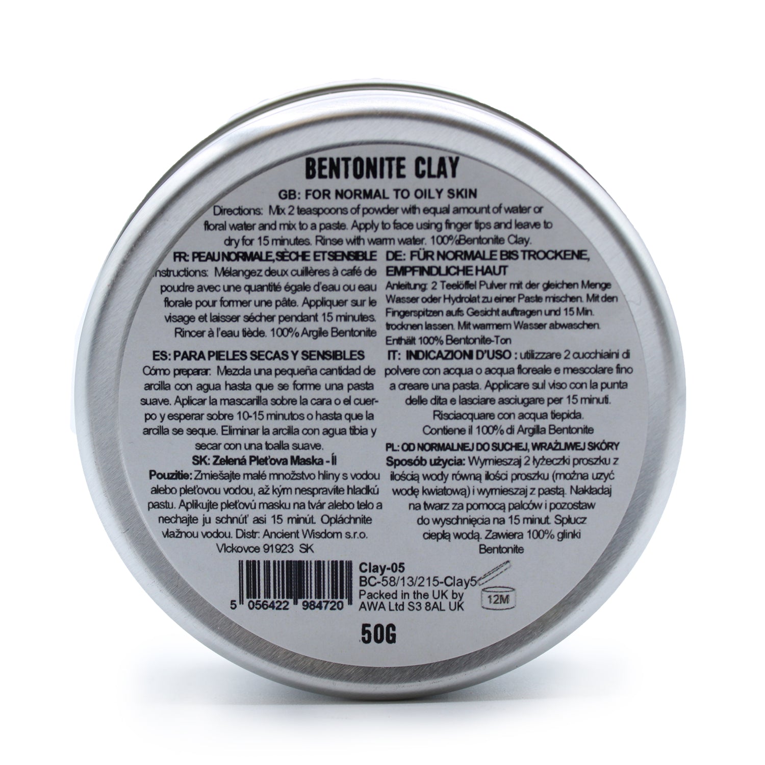 Masque Visage - Argile  | 90g