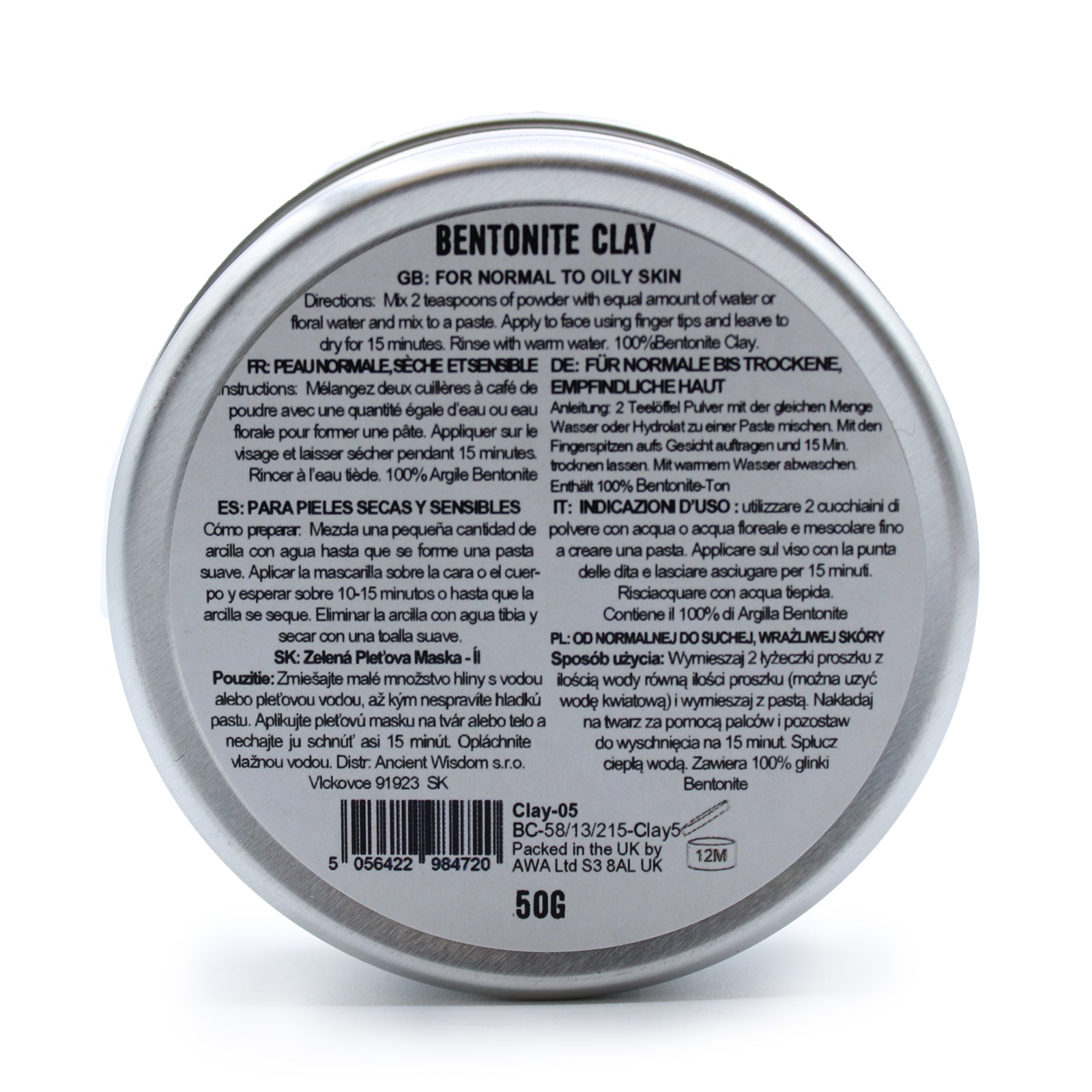 Masque Visage - Argile  | 90g
