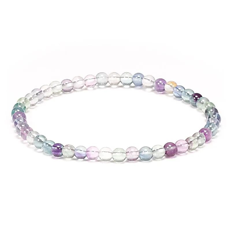 Bracelet fluorite - 3 mm – vue 2
