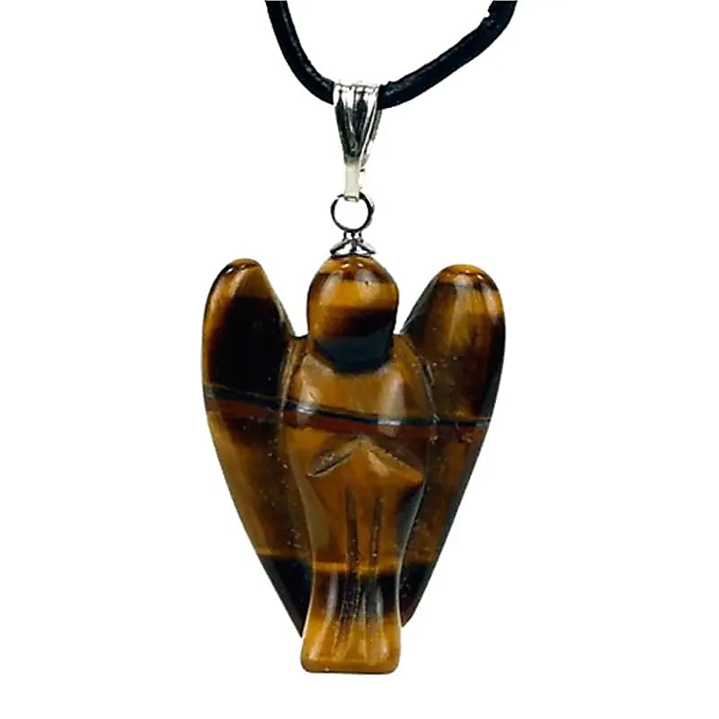 Pendentif Ange en Oeil du Tigre