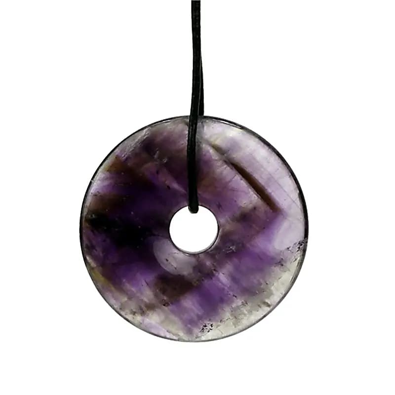 Pendentif Donut en Améthyste sans cordon