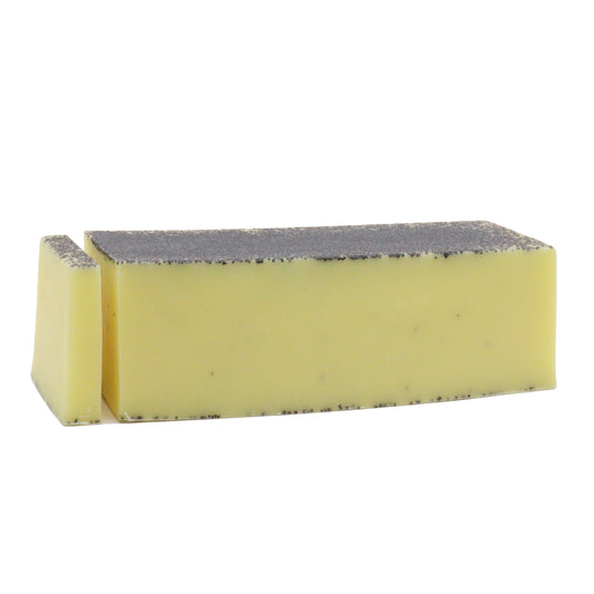 Savon Artisanal à l'Huile de Coco, Pavot et Citron - vue de profil