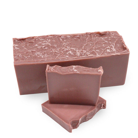 Pain de Savon Artisanal à l'Huile de Coco - Framboise et Vanille