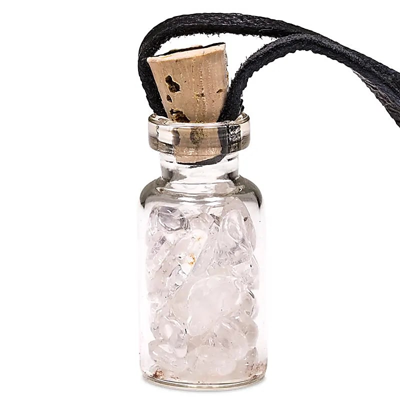 Bouteille en verre de pierres Cristal de roche