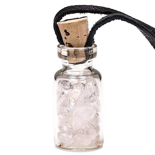 Bouteille en verre de pierres Cristal de roche