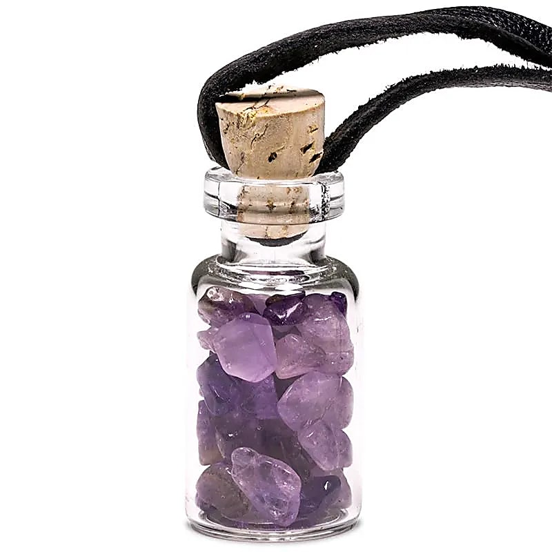 Pendentif fiole  - Améthyste