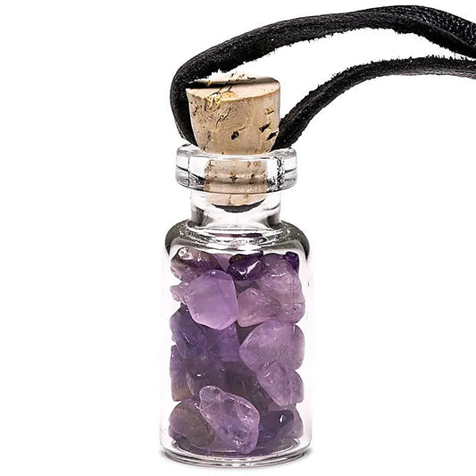 Pendentif fiole  - Améthyste