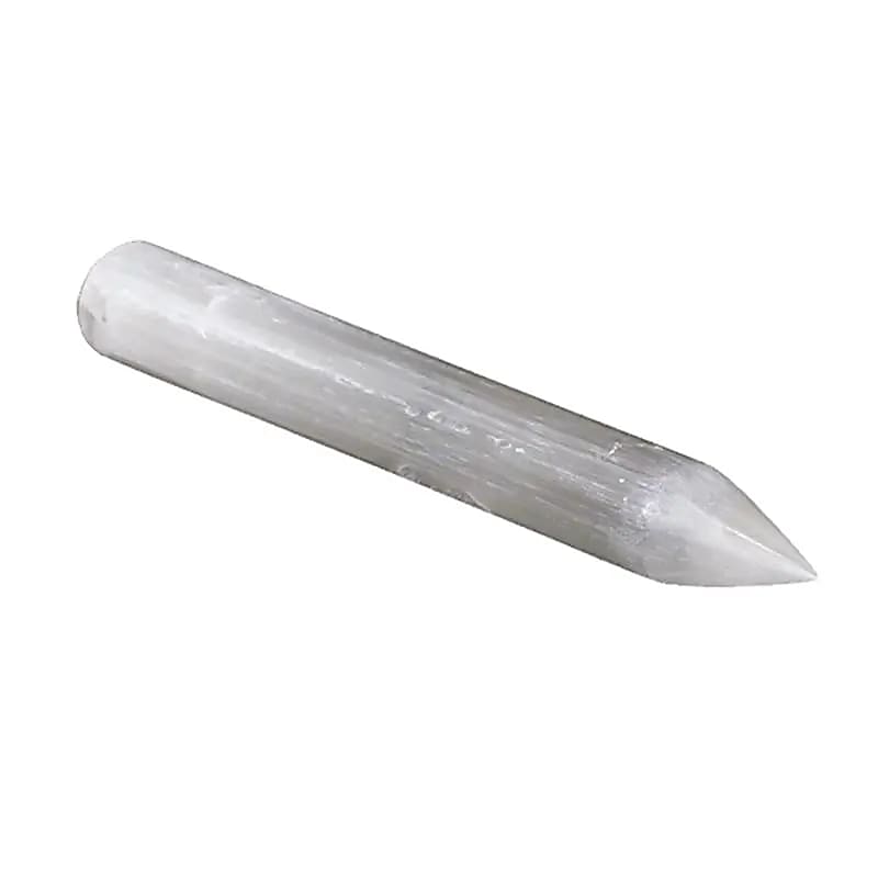 Baguette / bâton de massage pointu en sélénite