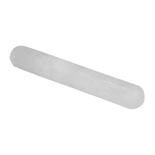 Baguette / bâton de massage arrondi en sélénite