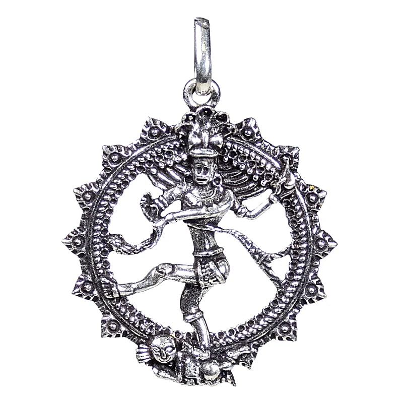 Pendentif Shiva Argenté Élégant