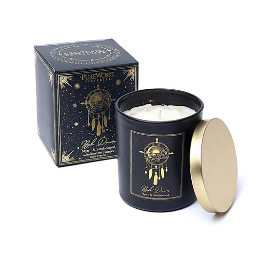 Bougies d'intention en verre - 50h | Boho dreams