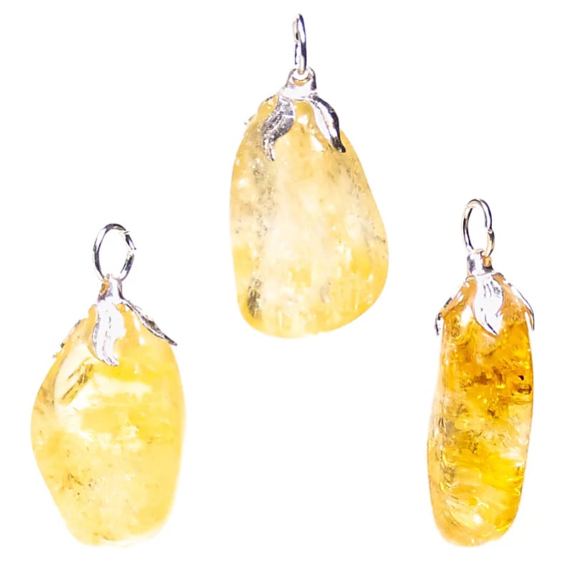 Pendentif en Citrine Quartz Fumé