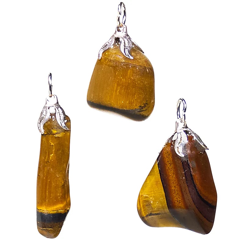 Pendentif en Oeil du Tigre