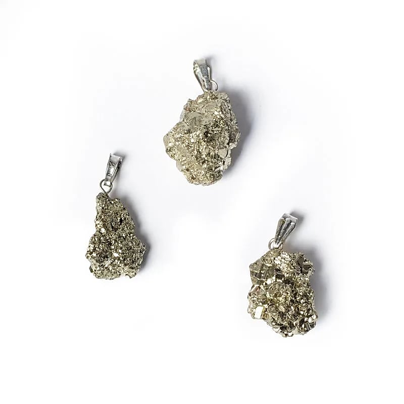 Pendentif en Pyrite Brute Naturelle