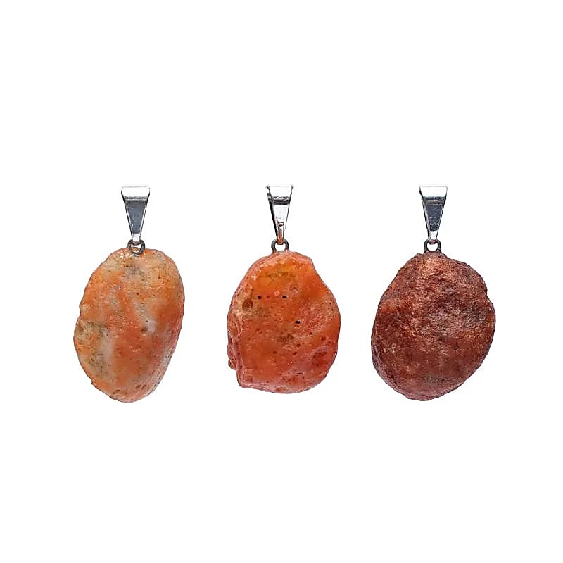 Pendentif en Agate de Feu Élégant
