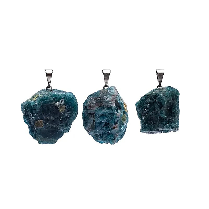 Pendentif en Apatite brute - Forme naturelle