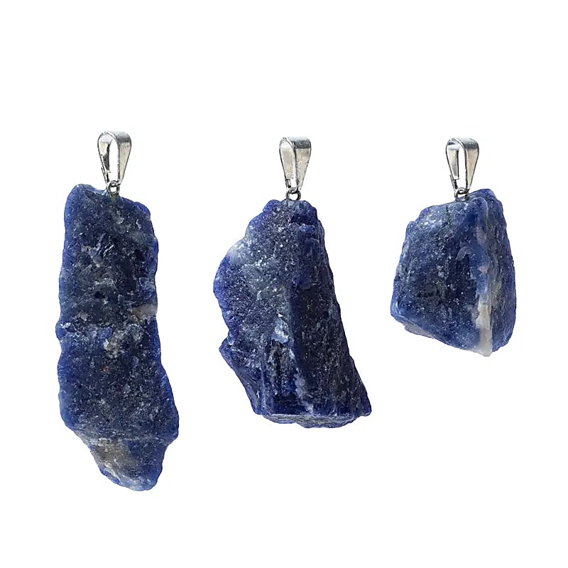 Pendentif en Sodalite Naturelle brute