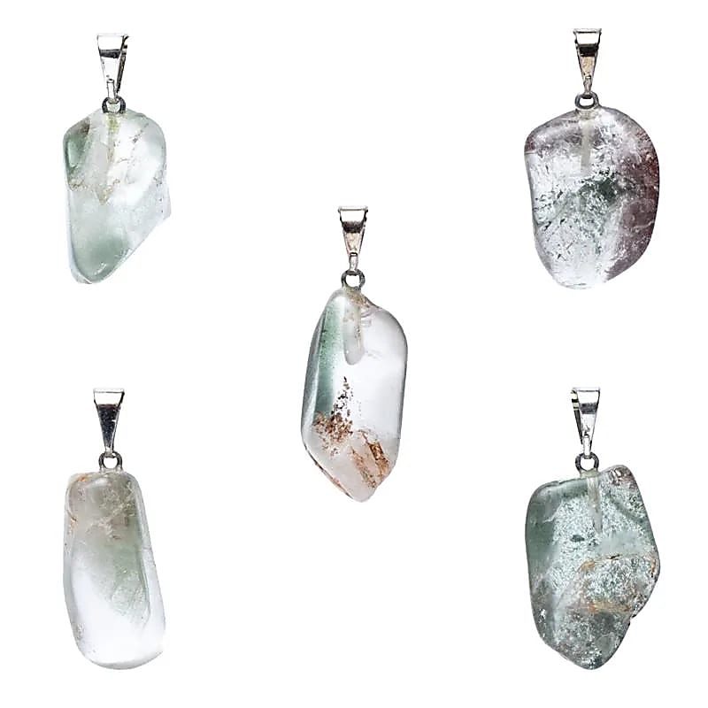 Pendentif en Lodolite percé - Quartz Chaman