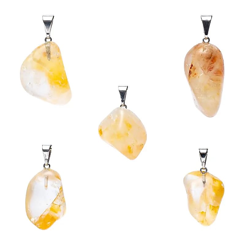 Pendentif en Quartz Hématoïde Percé