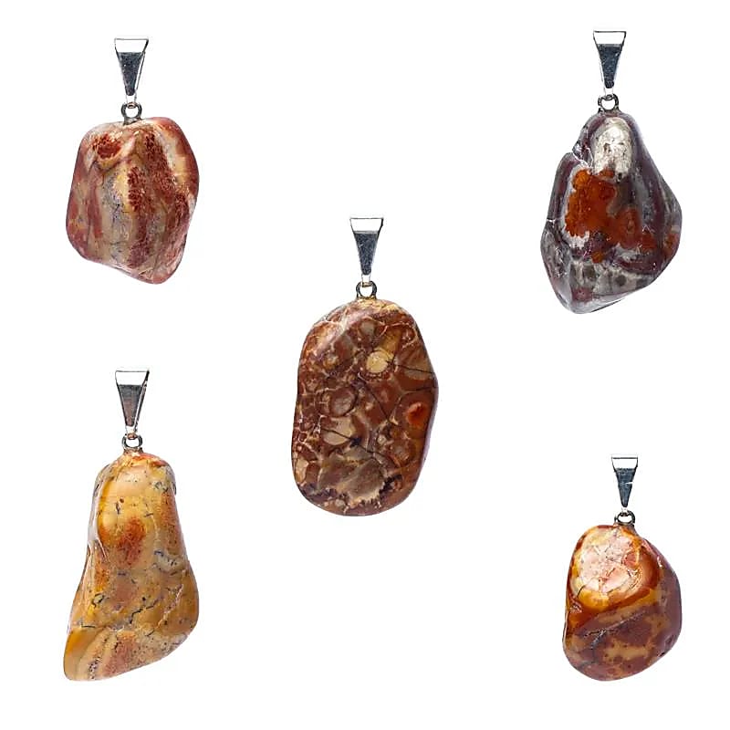 Pendentif Broche en Jaspe Oeil d&