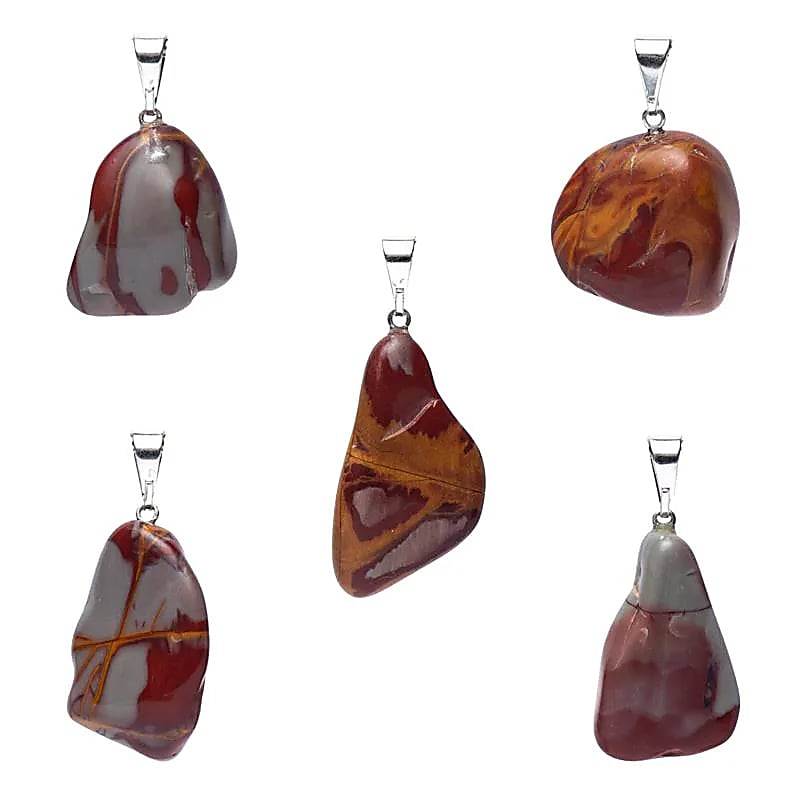 Pendentif en Jaspe Noreena percé