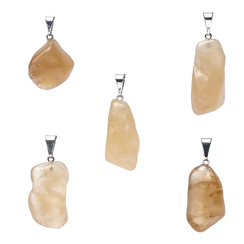 Pendentif en Citrine Naturelle percée