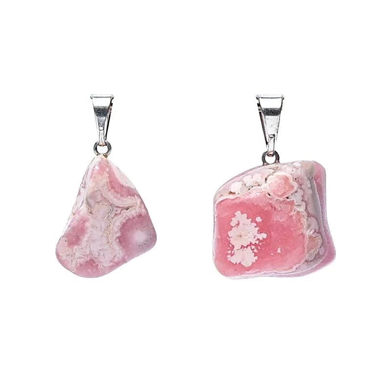 Pendentif en Rhodochrosite percée