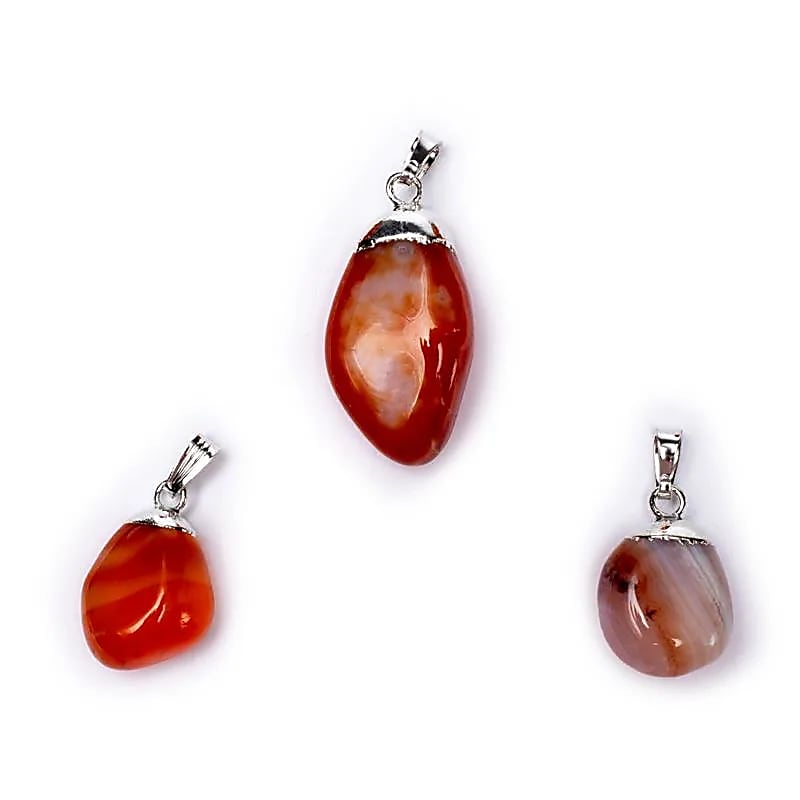 Pendentif en Agate Rouge