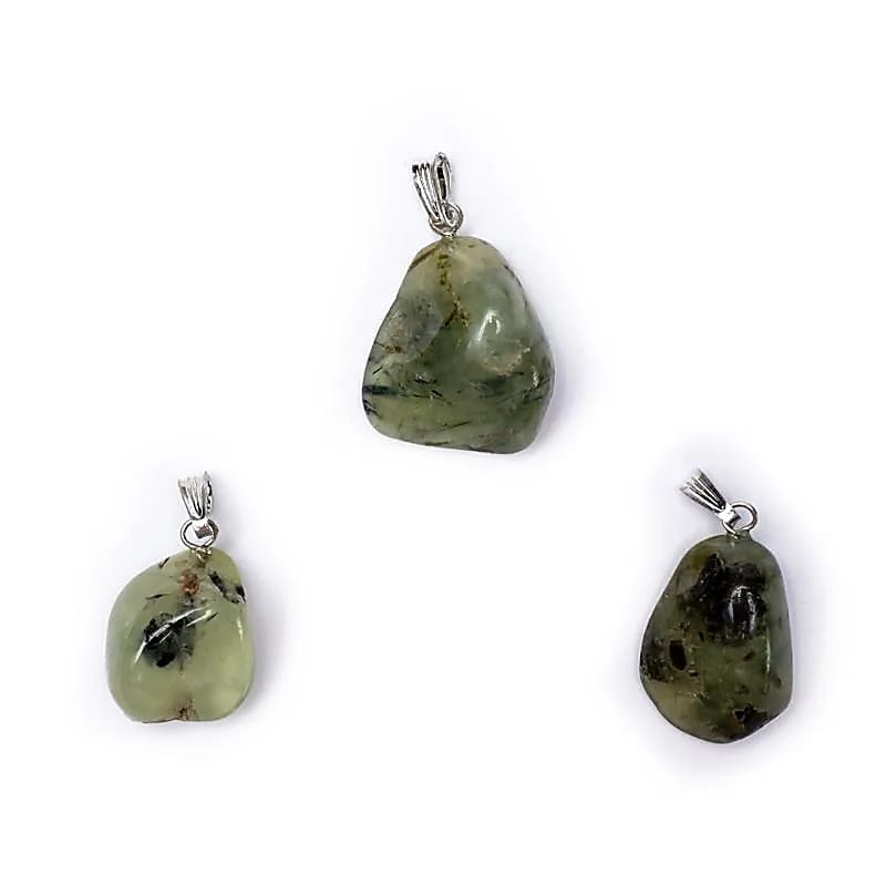 Pendentif en Prehnite avec crochet