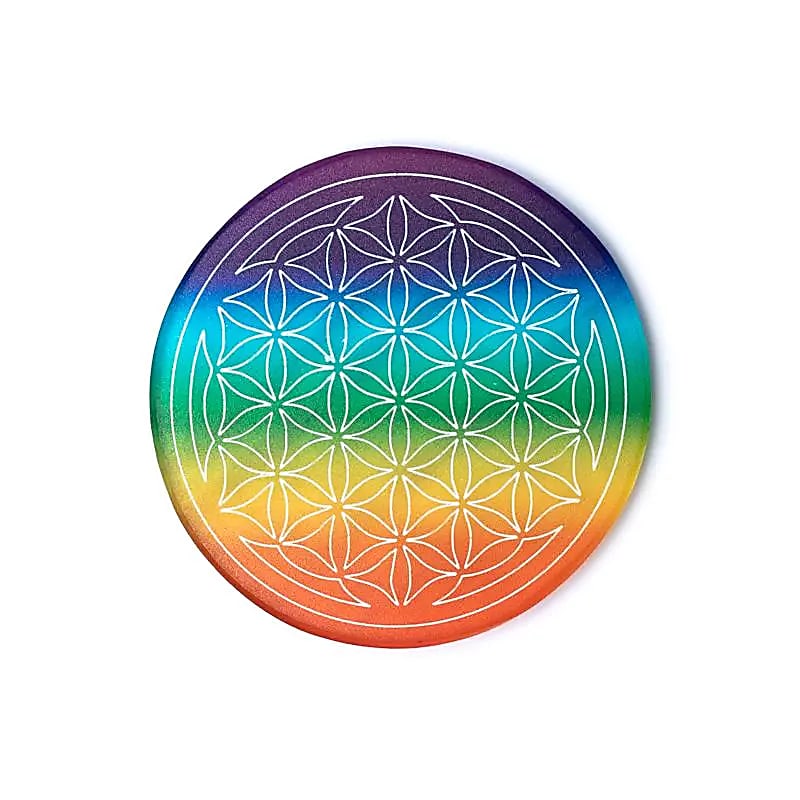 Sous-verres en Sélénite - Décoration bouddhiste – vue 2