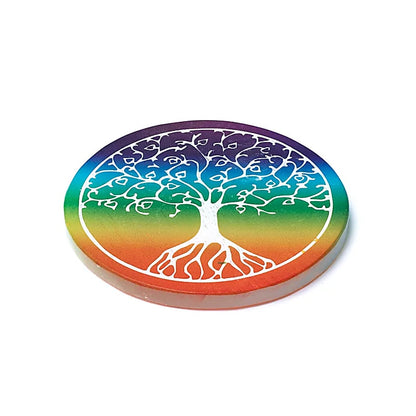 Sous-verres en Sélénite - Décoration bouddhiste