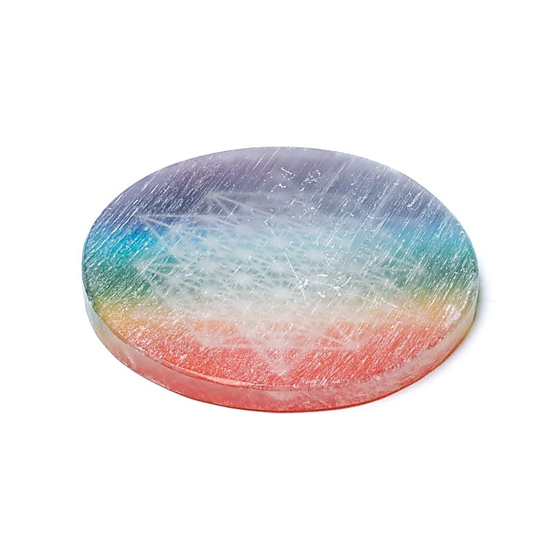 Sous-verres en Sélénite - Décoration bouddhiste