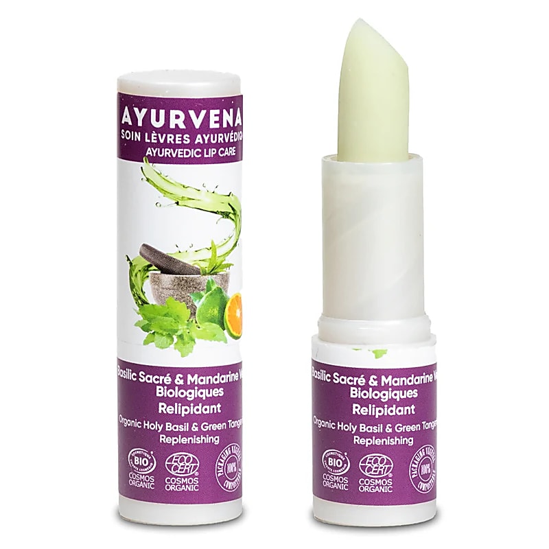 Baume à lèvres bio Basilic &amp; Mandarine | Ayurvénat