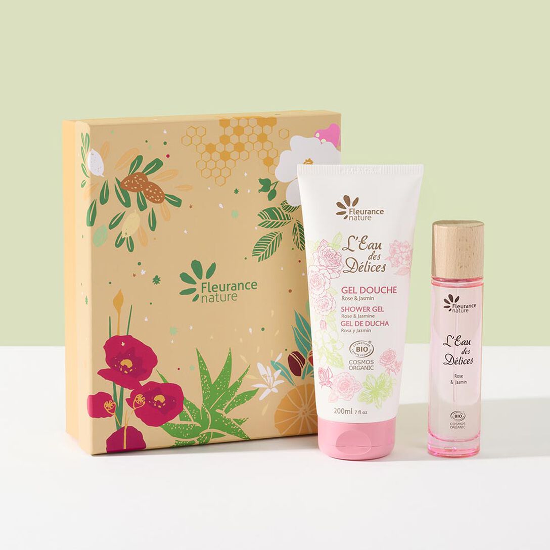 Coffret Eau Des Délices Rose &amp; Jasmin Bio