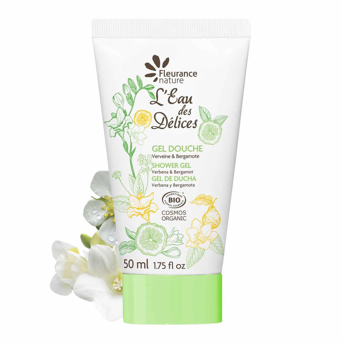 Gel Douche 50ml Verveine et Bergamote – Fraîcheur Citronnée Bio