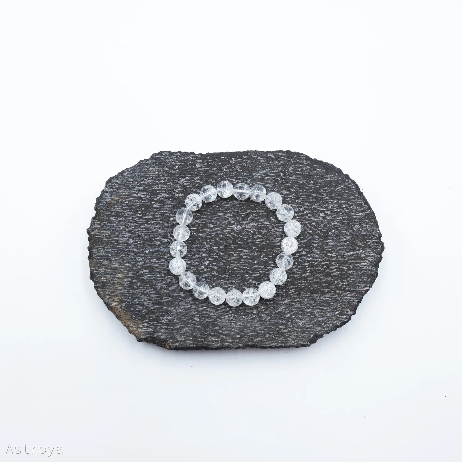Bracelet cristal de roche irisé