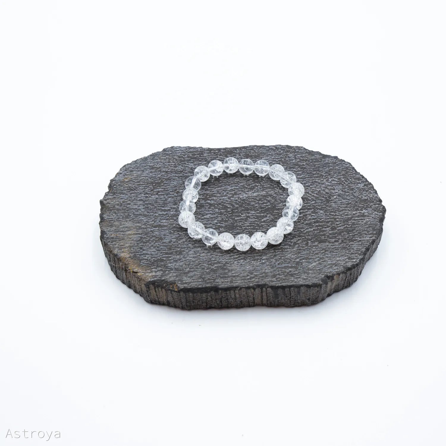 Bracelet cristal de roche irisé