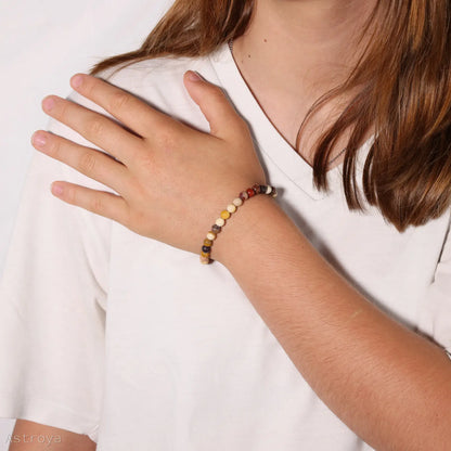 Bracelet en Jaspe Mokaïte