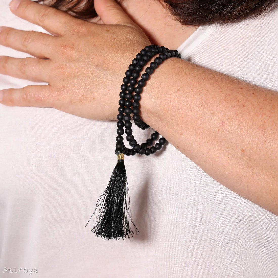 Mala Shungite : 108 perles de 6mm