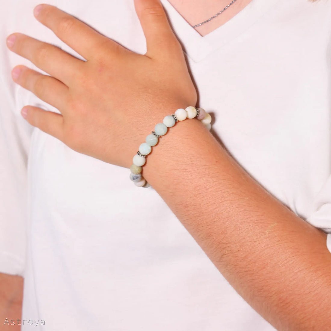 Bracelet en Amazonite | 21 perles