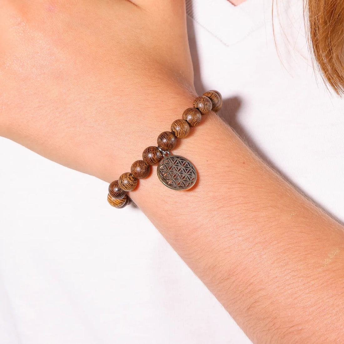 Bracelet Wengé Fleur de Vie